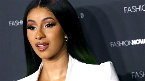 cardi b boobies|Cardi B shows off results of recent boob job .